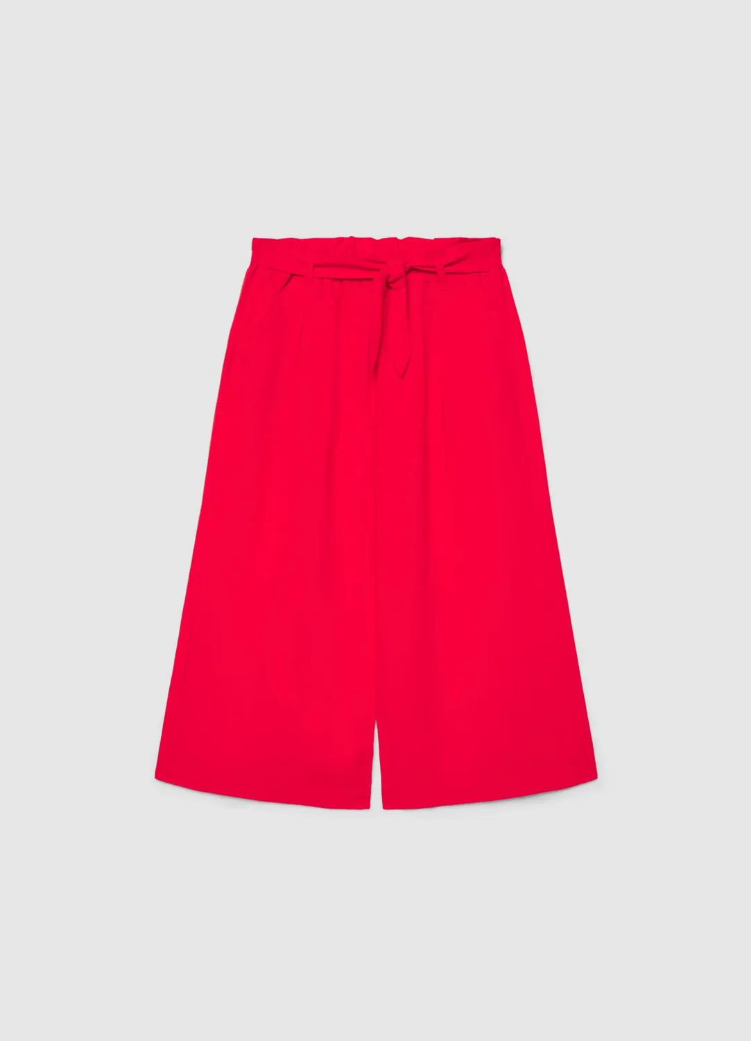 Calliope pantalon crop fille large paper-bag uni été