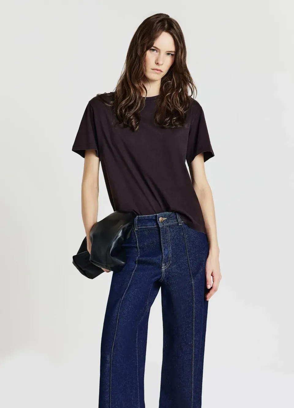 Calliope t-shirt délavé femme coton col rond