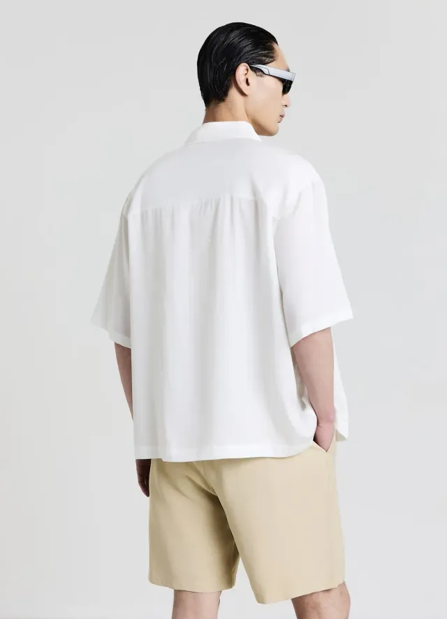Calliope Chemise unie homme manches courtes regular
