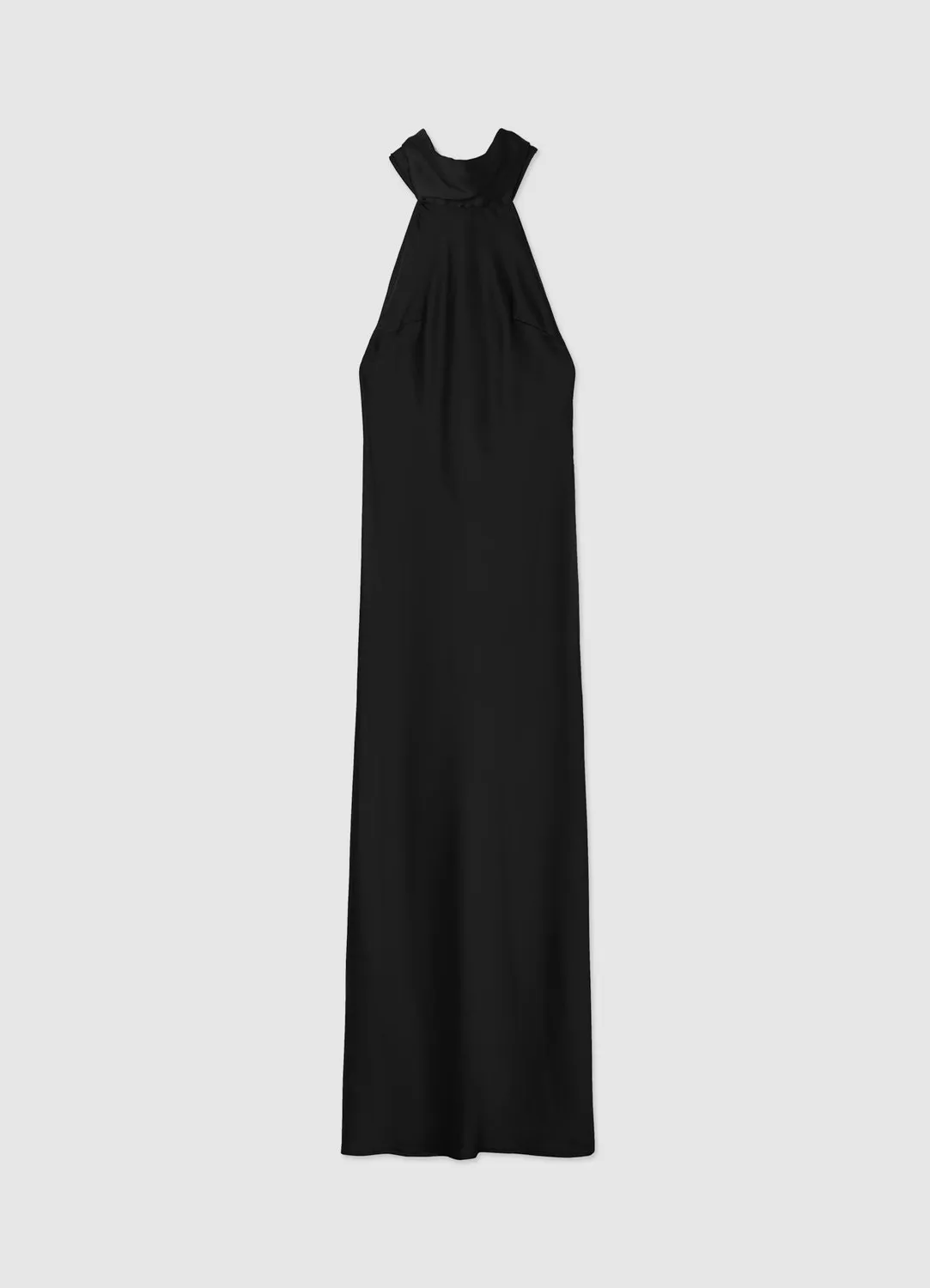 Calliope Atelier halterneck robe longue satinée