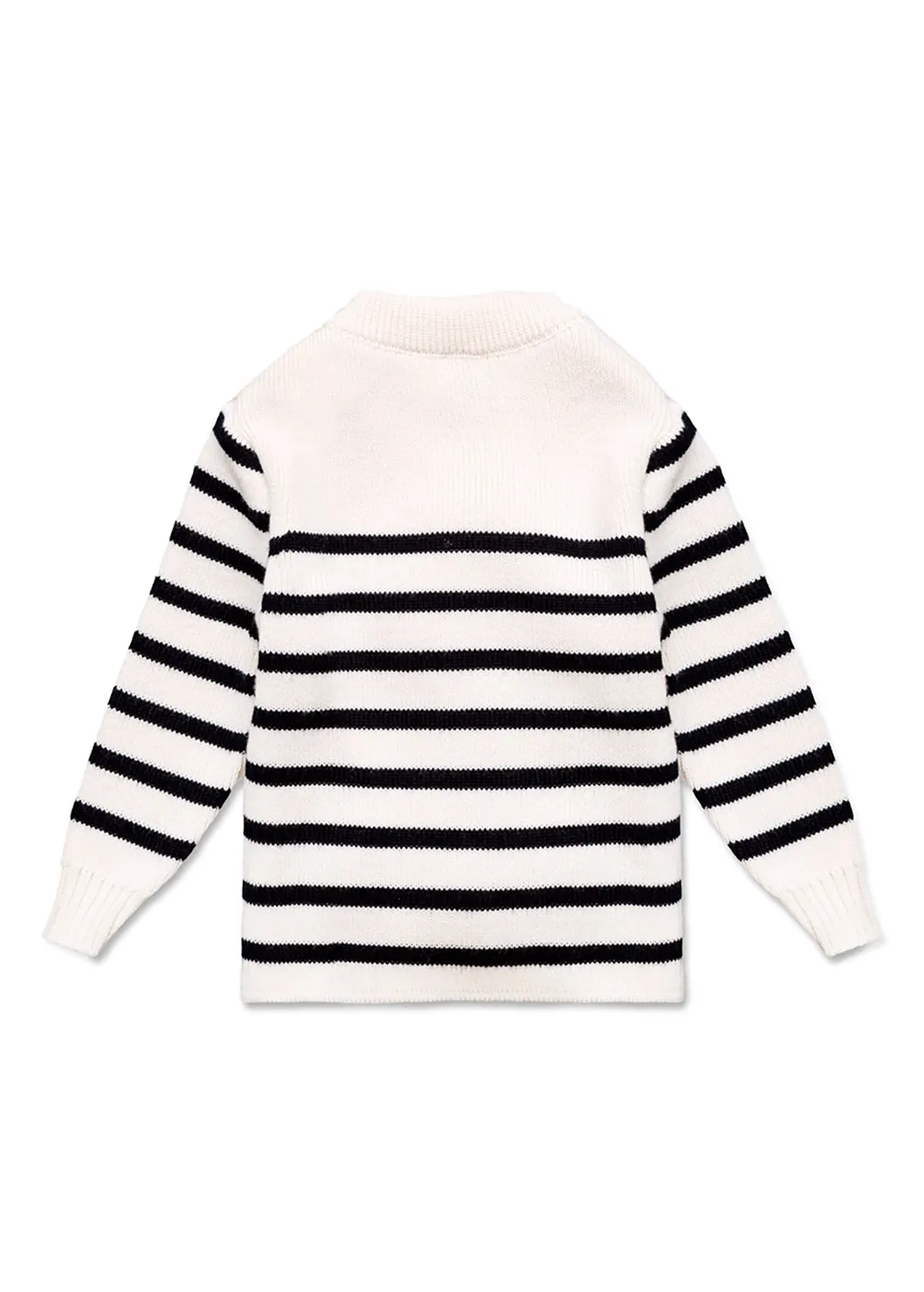 Saint James Moussaillon pull bébé écume navy laine