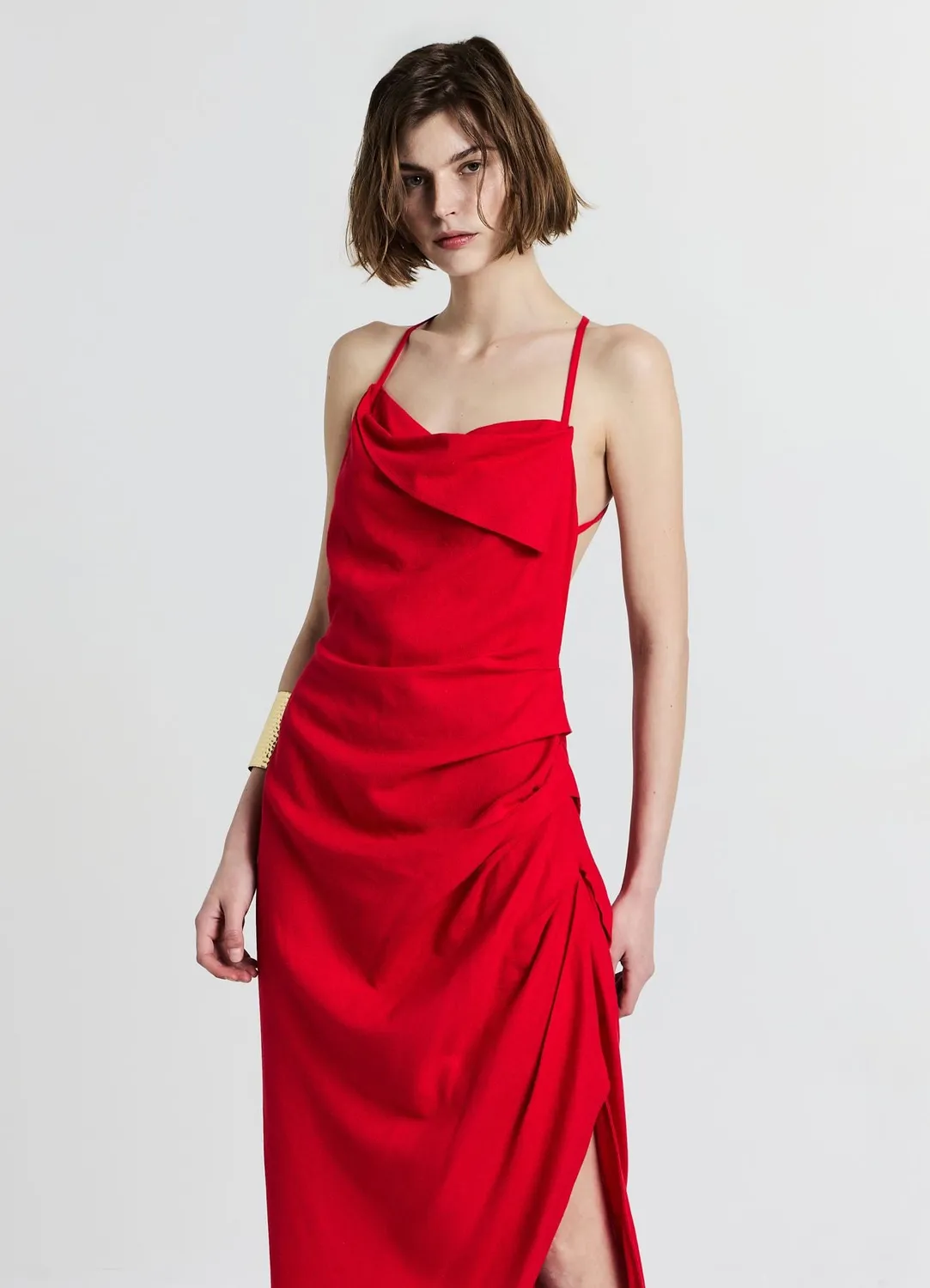 Calliope robe longue femme dos nu fente