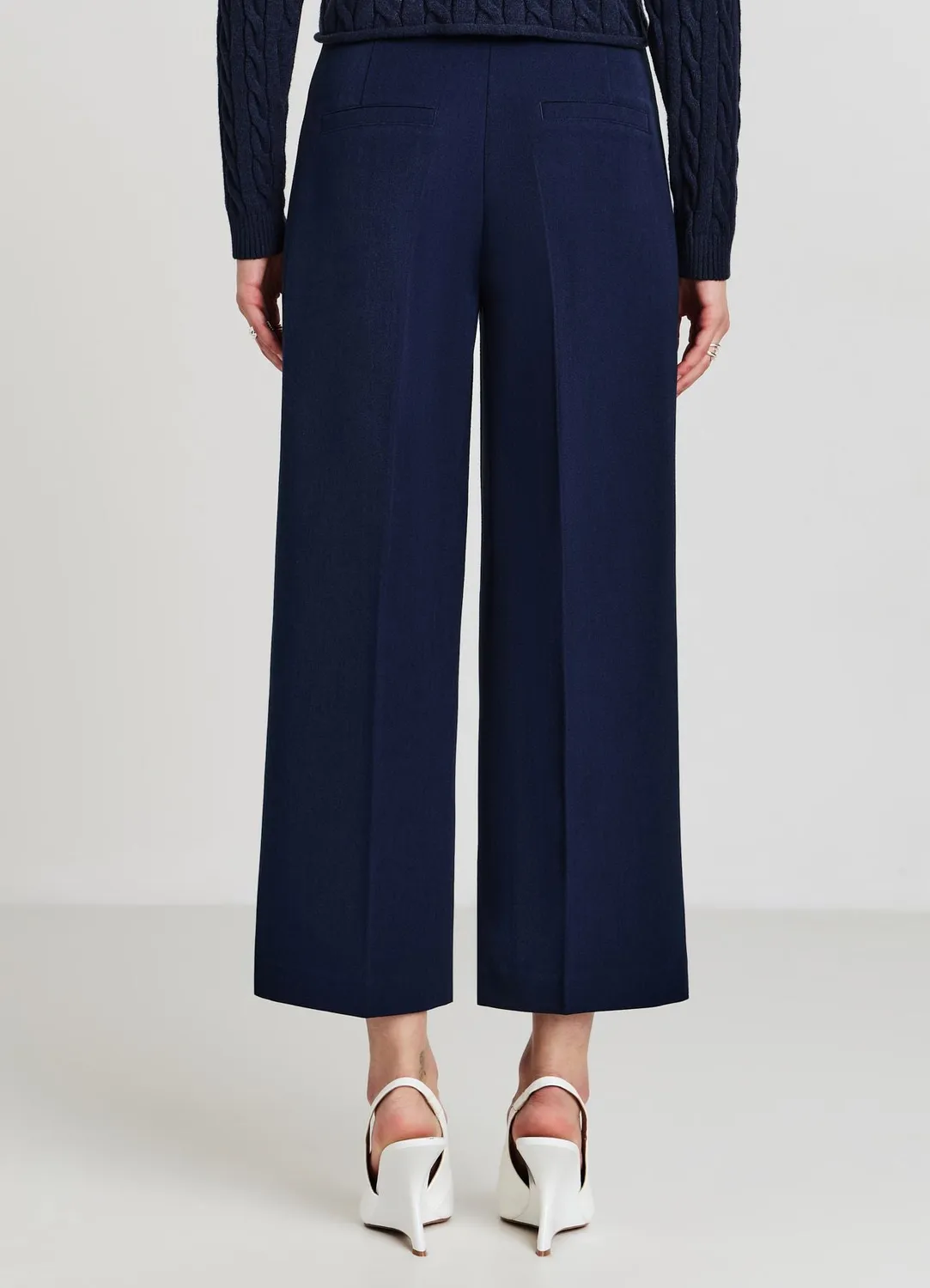 Calliope pantalon culotte femme taille haute uni