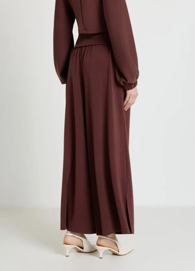 Calliope pantalon femme large taille haute uni