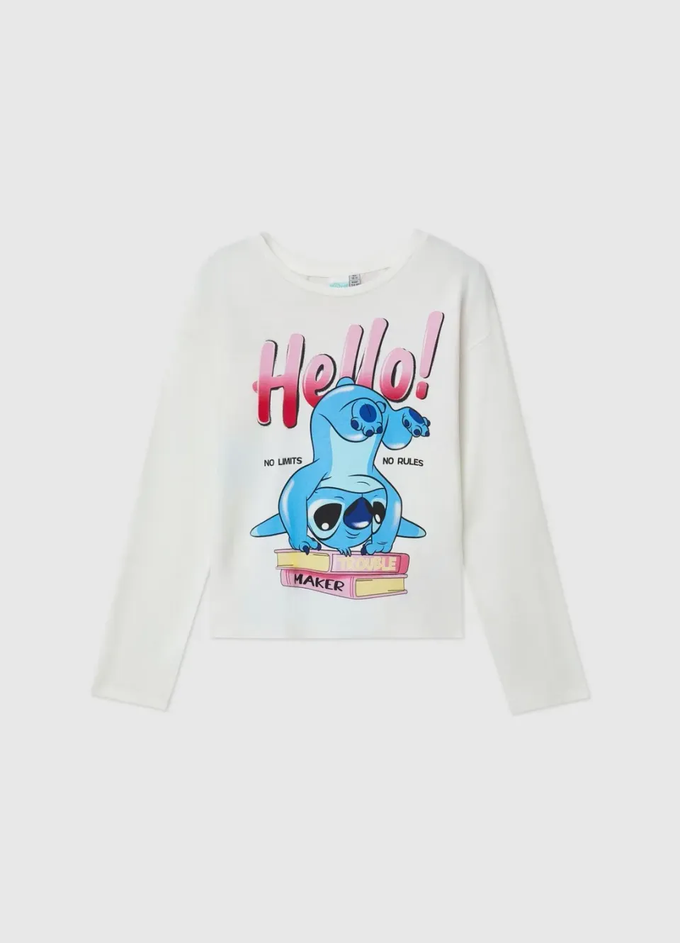 Calliope t-shirt Stitch manches longues fille coton