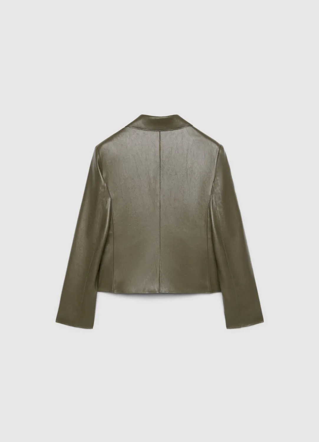Calliope blazer effet cuir femme droit boutons uni