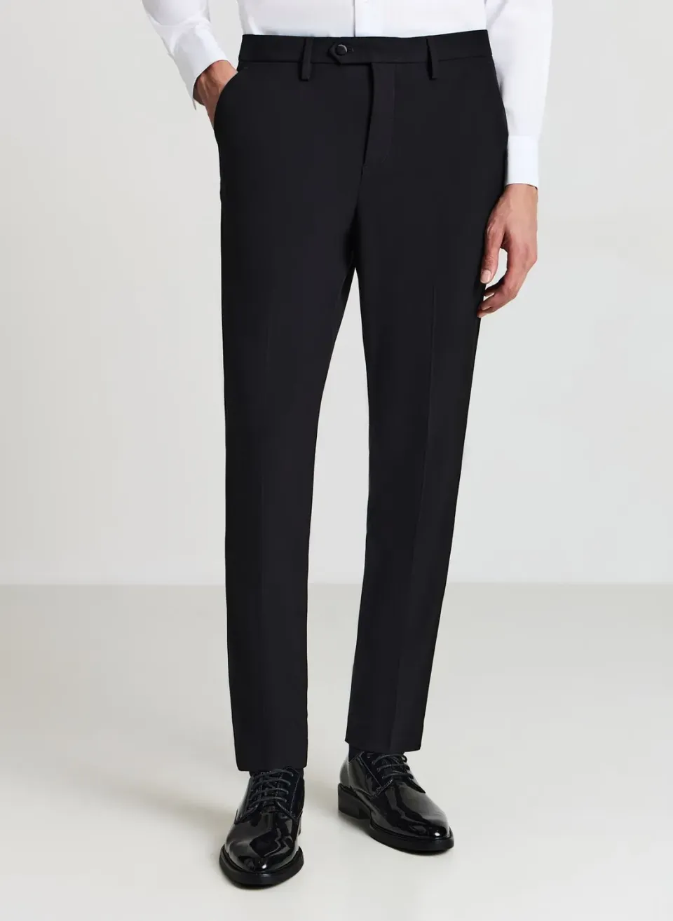 Calliope pantalon homme uni coupe regular bureau