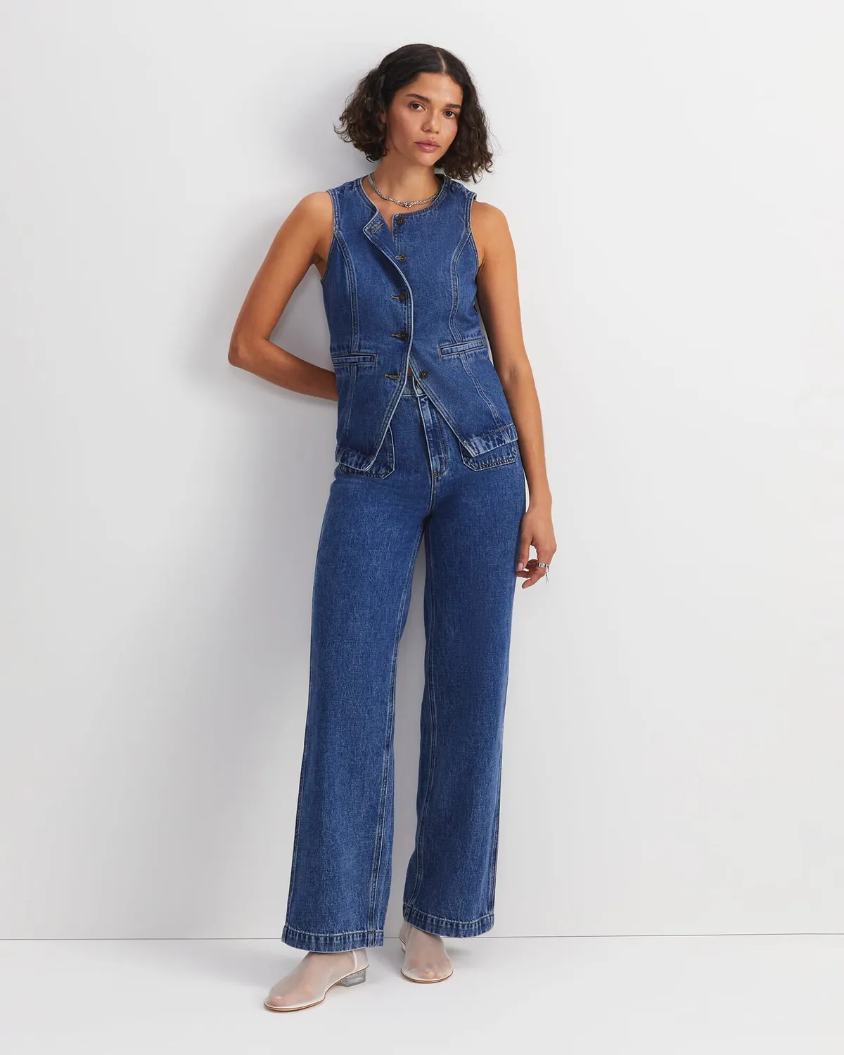 Sportscraft Allegra jean coton femme poches plaquées
