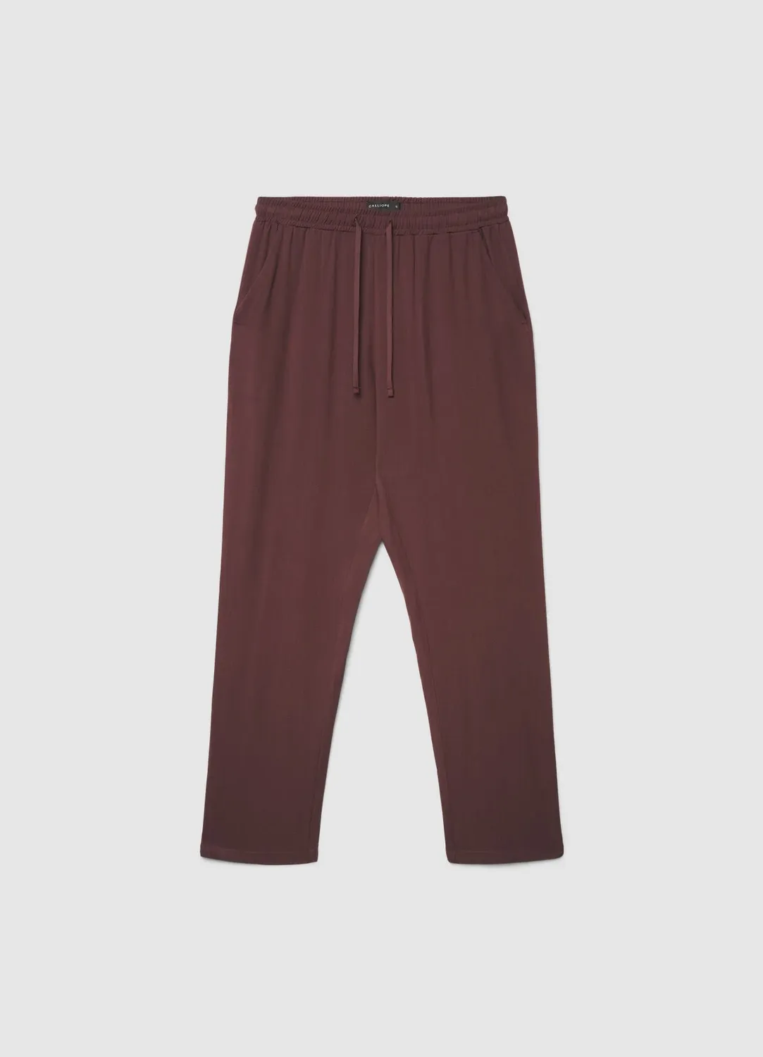 Calliope Pantalon femme taille haute droit