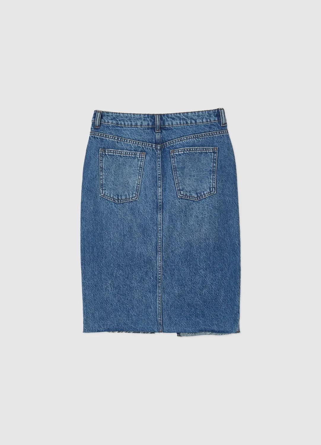 Calliope Longuette denim femme fendue 5 poches