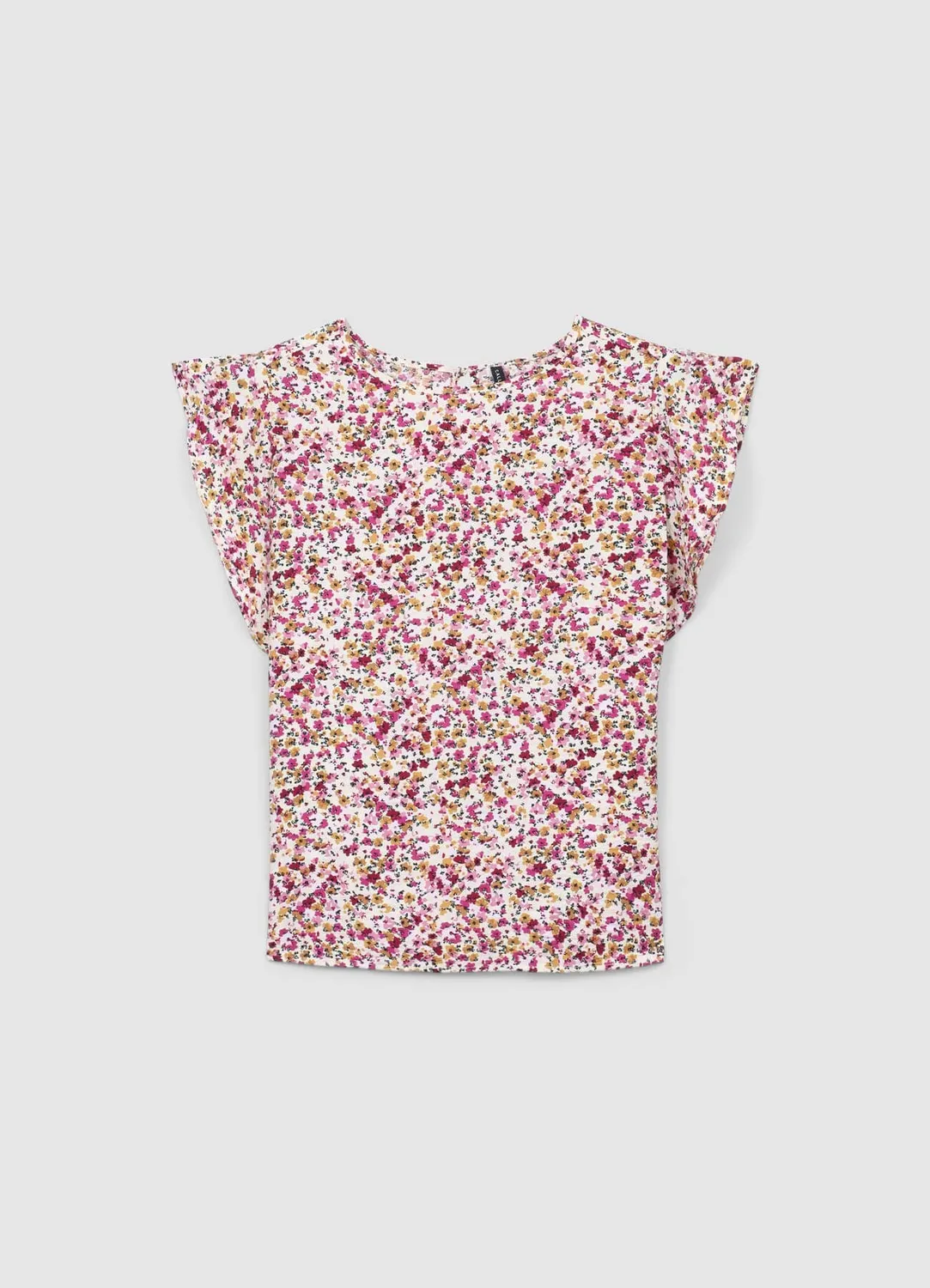 Calliope blouse volants fleurie femme manche courte