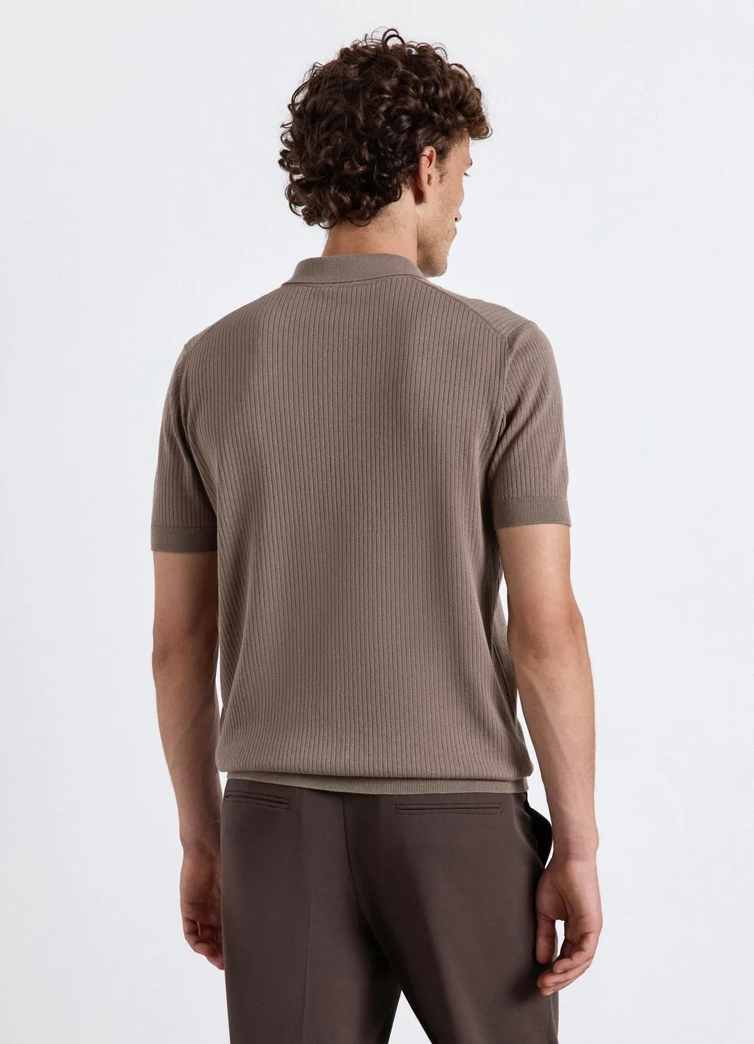 Calliope Polo côtelé homme manches courtes