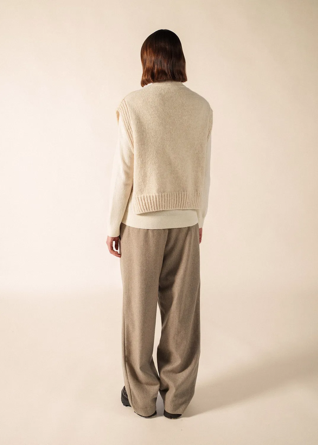 Saint James Ciboure plastron laine écume T1-T2