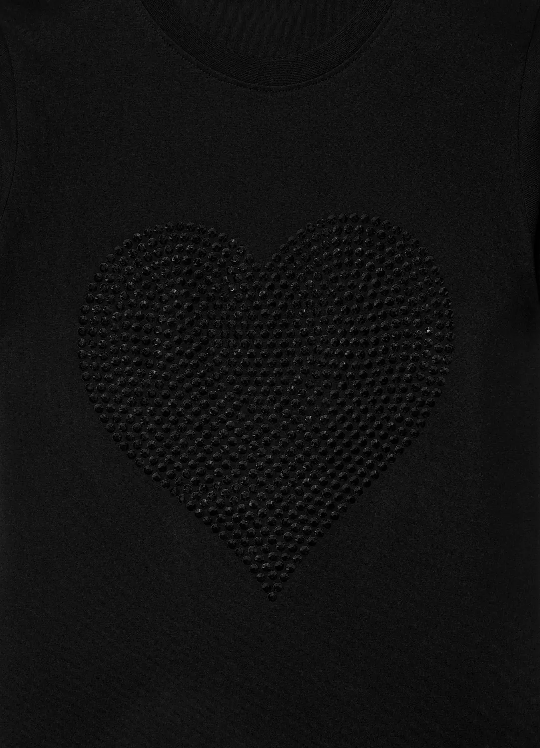 Calliope t-shirt femme cœur strass coton