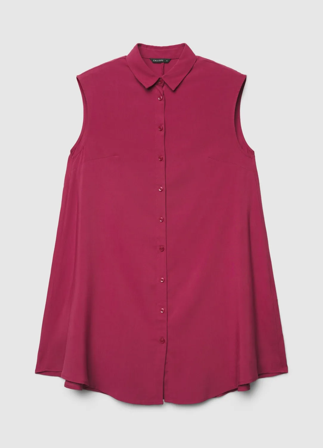 Calliope chemise longue sans manches femme unie