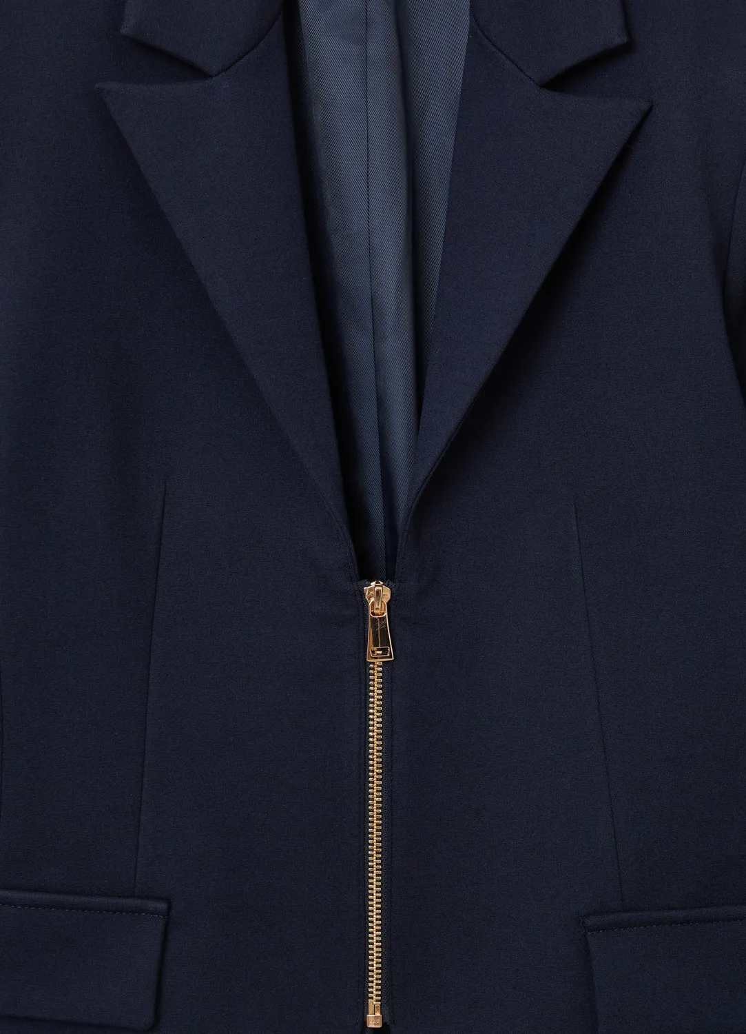Calliope Veste zip femme point milano revers