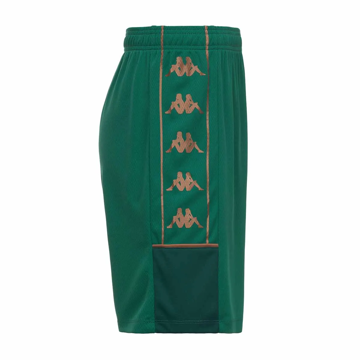 Kappa Miondo short homme vert nid d'abeille
