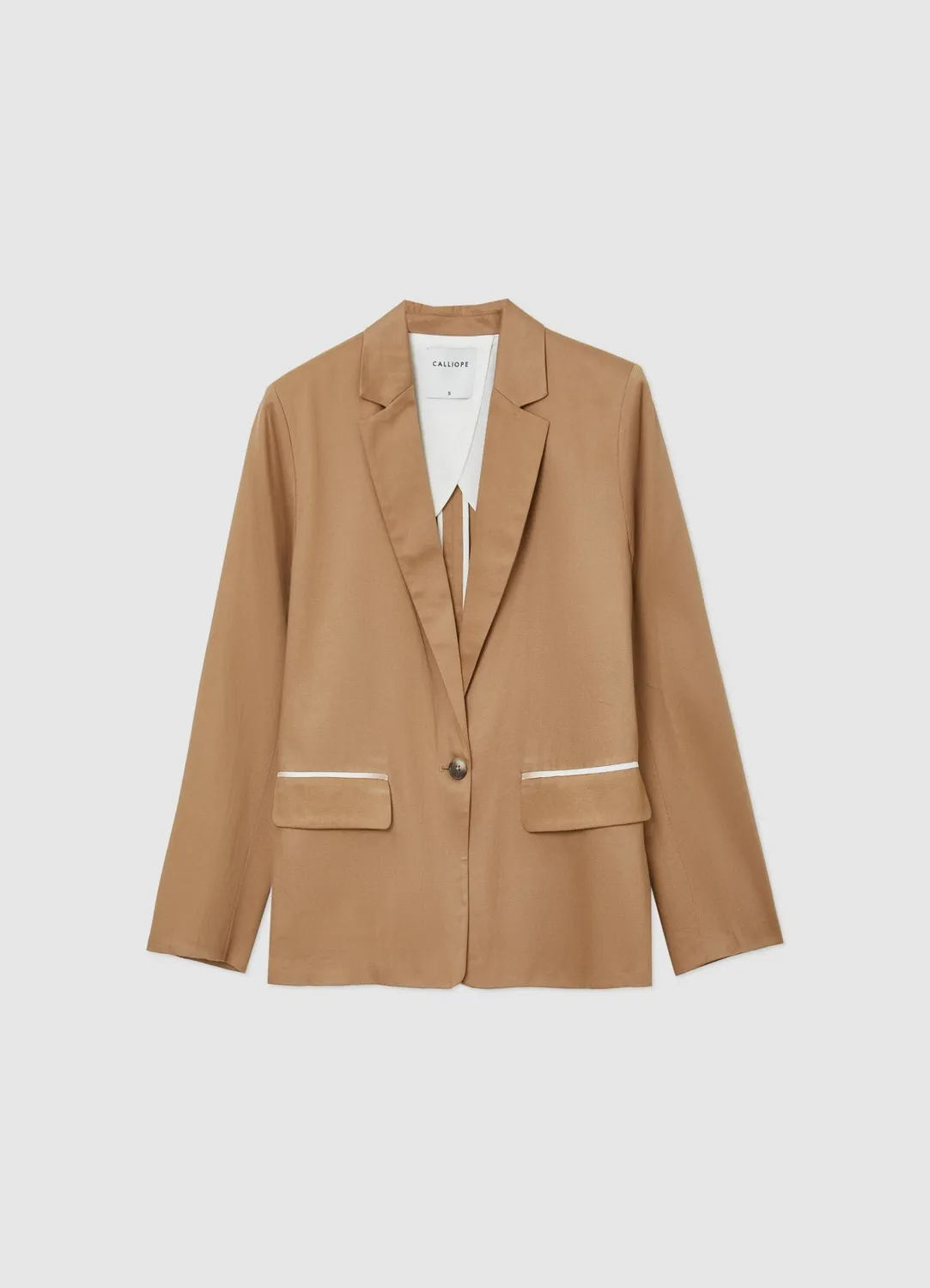 Calliope blazer monopetto veste tailleur non doublé