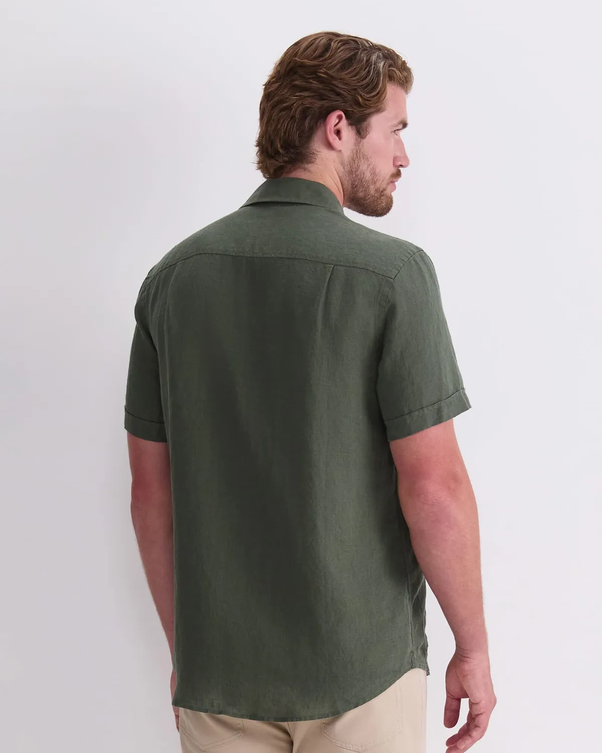 Sportscraft chemise lin homme manches courtes