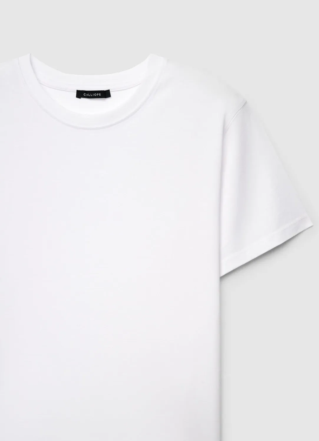 Calliope t-shirt femme col rond uni coton