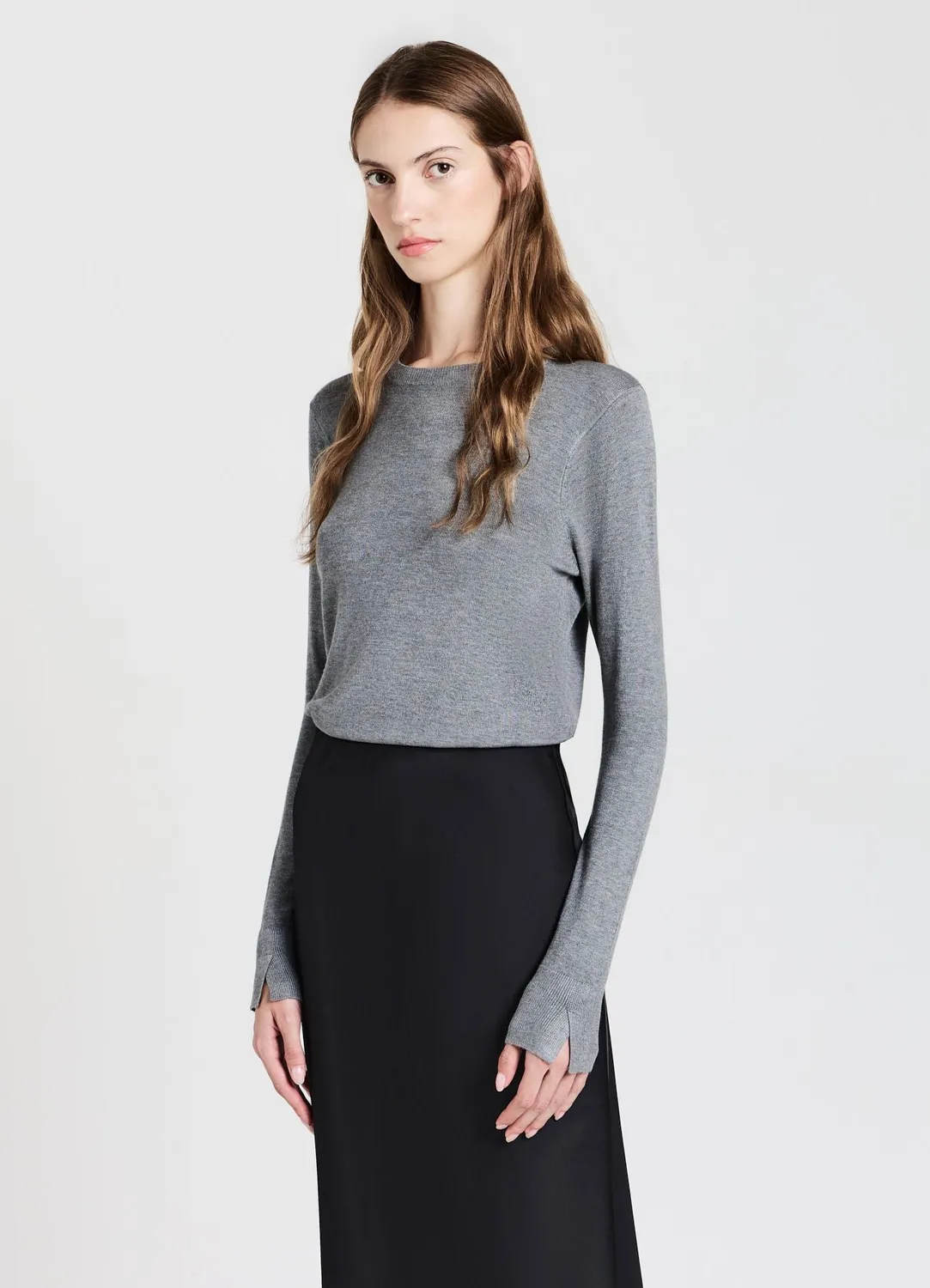 Calliope Pull col rond femme manches longues
