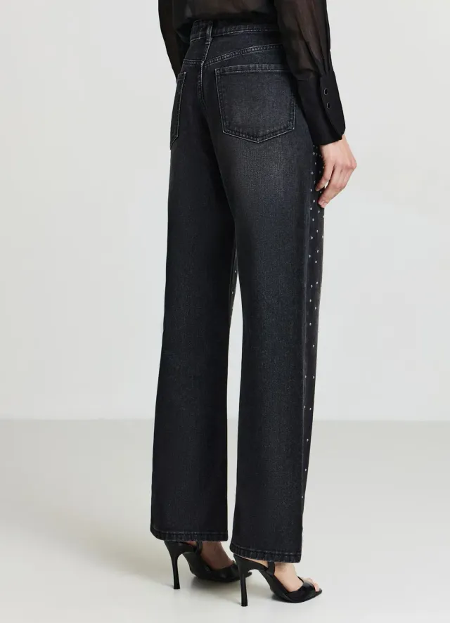 Calliope jeans strass femme taille 42 coupe droite