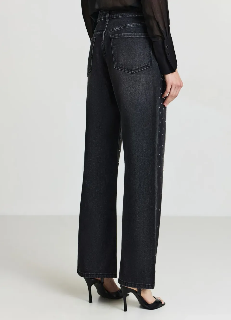 Calliope jeans strass femme taille 42 coupe droite