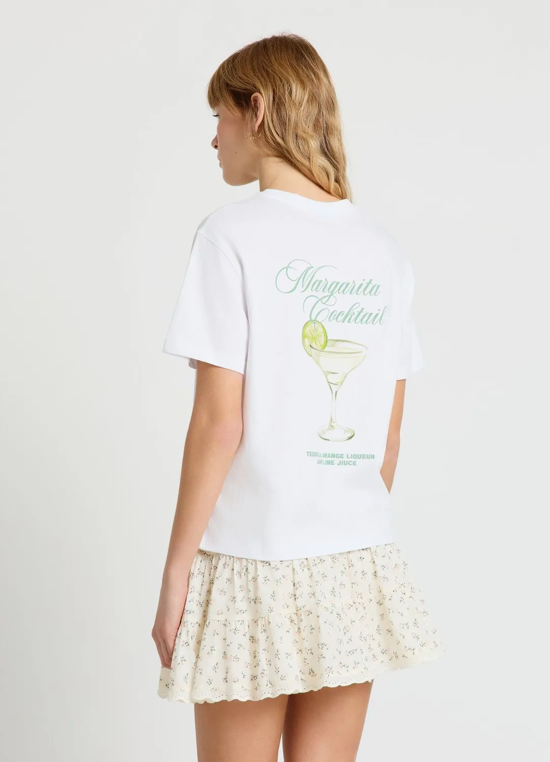 Calliope t-shirt cocktail imprimé dos femme