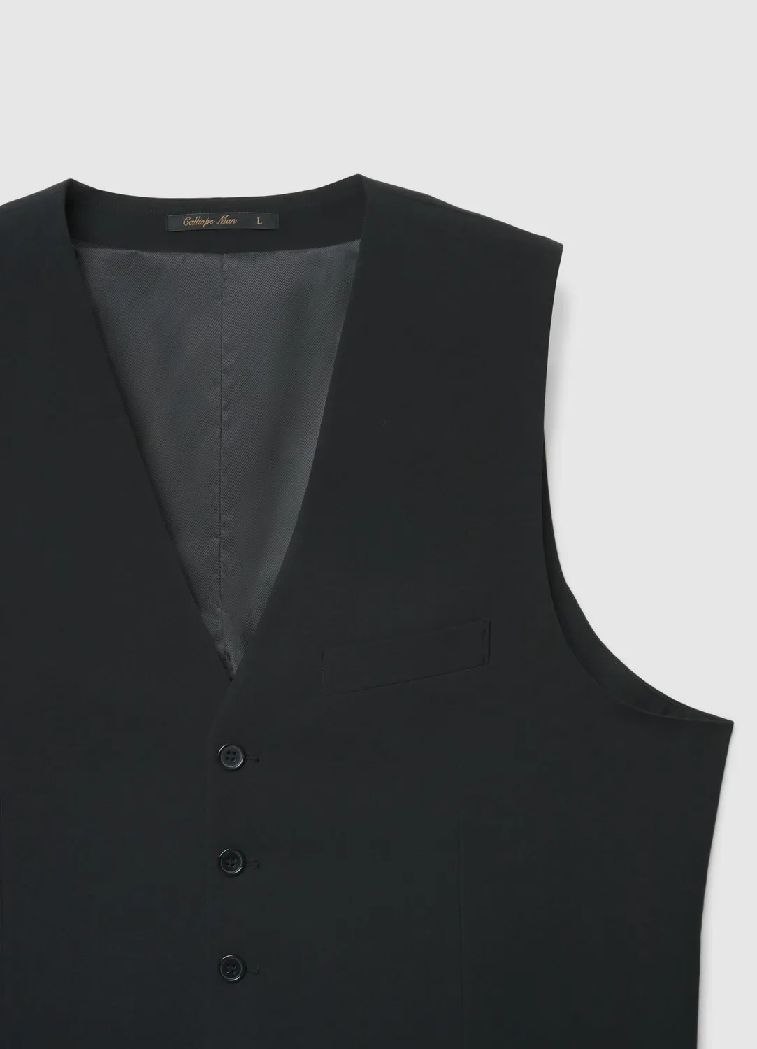 Calliope Atelier gilet homme col V élégant boutonné