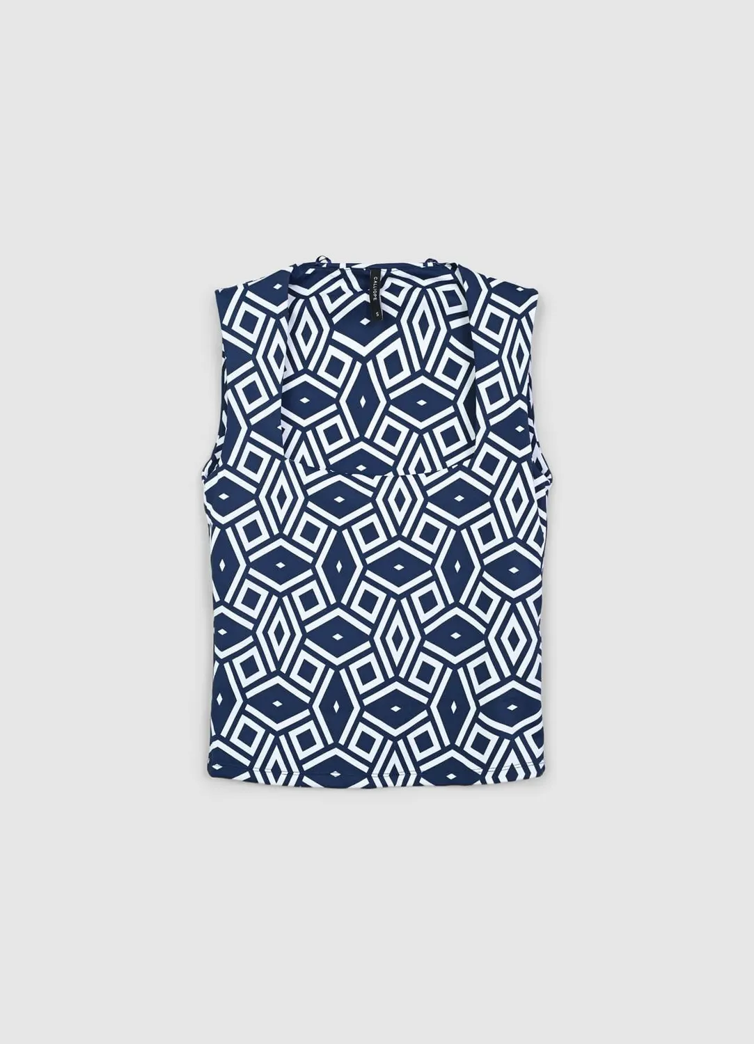 Calliope top femme col carré imprimé regular