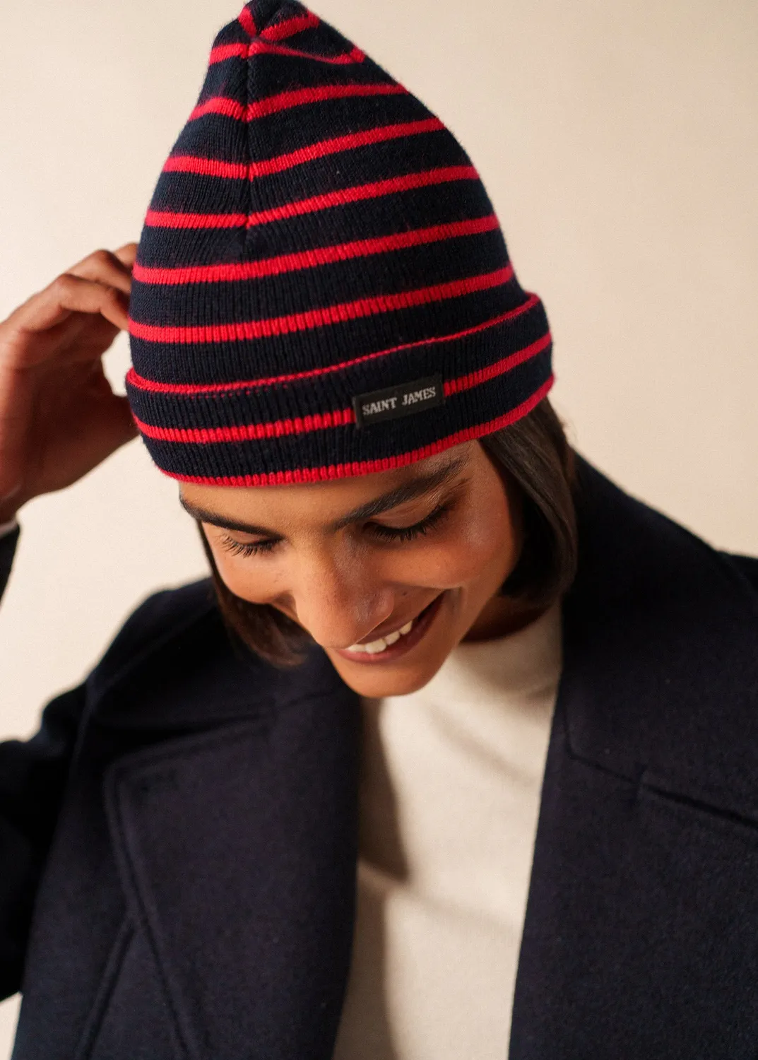 Saint James Cartier bonnet marin navy tulipe
