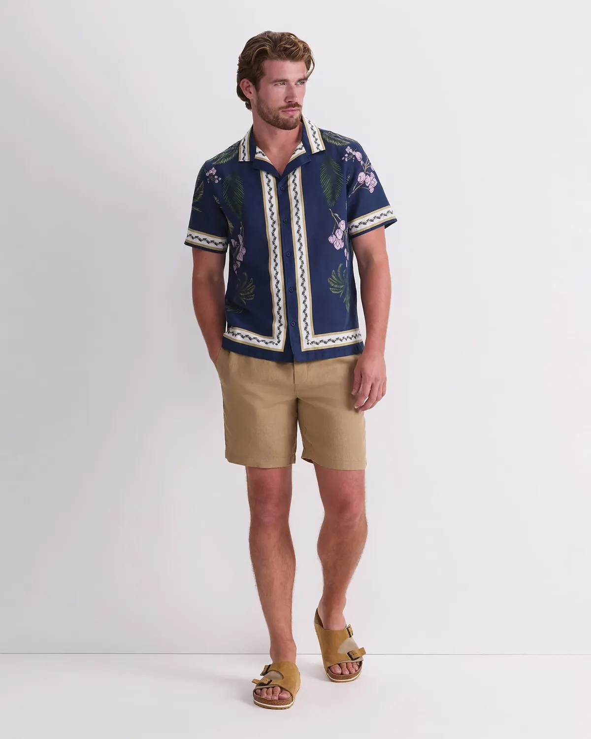 Sportscraft Hamlyn chemise resort lin coton homme