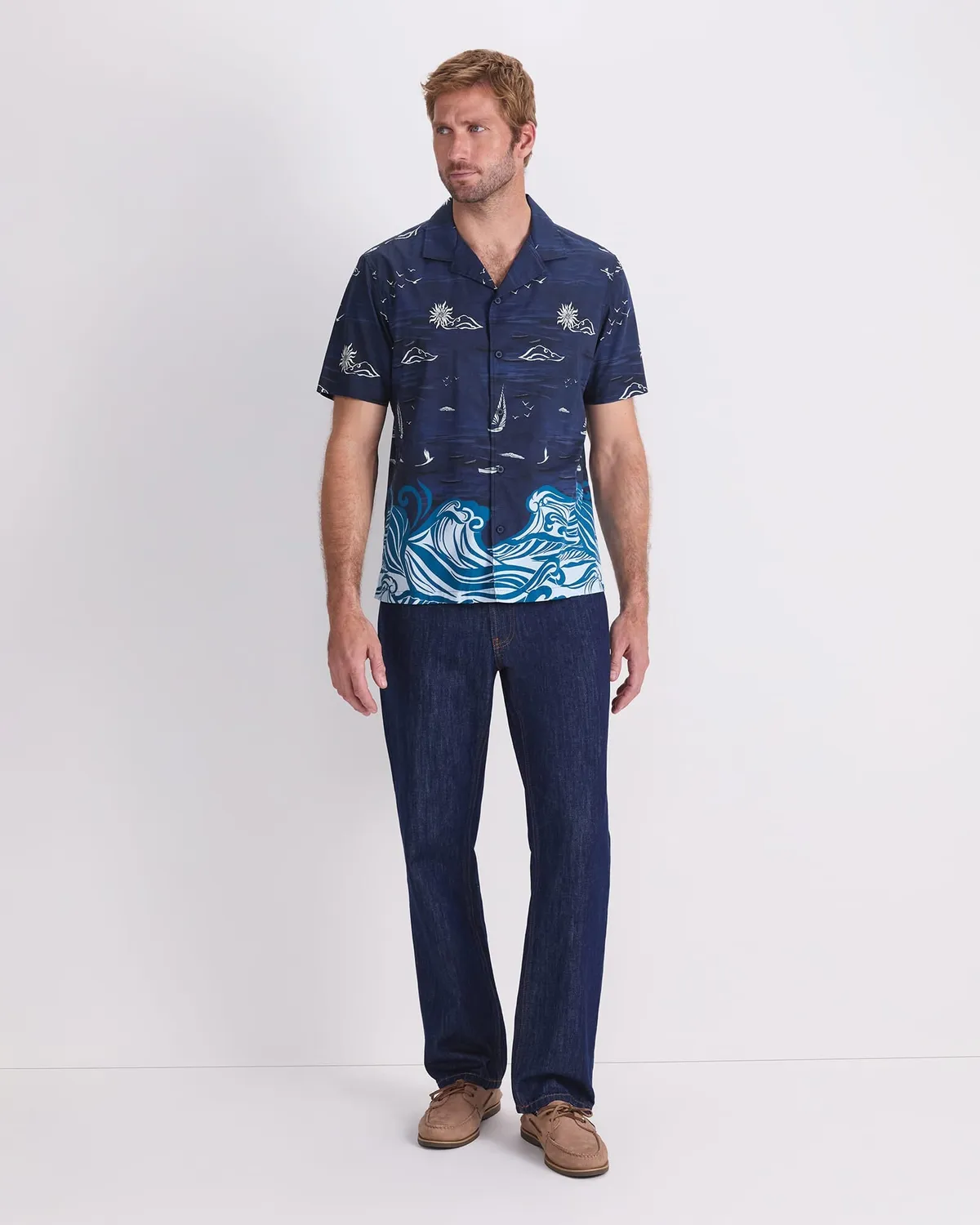 Sportscraft Neilson chemise imprimée coton col camp