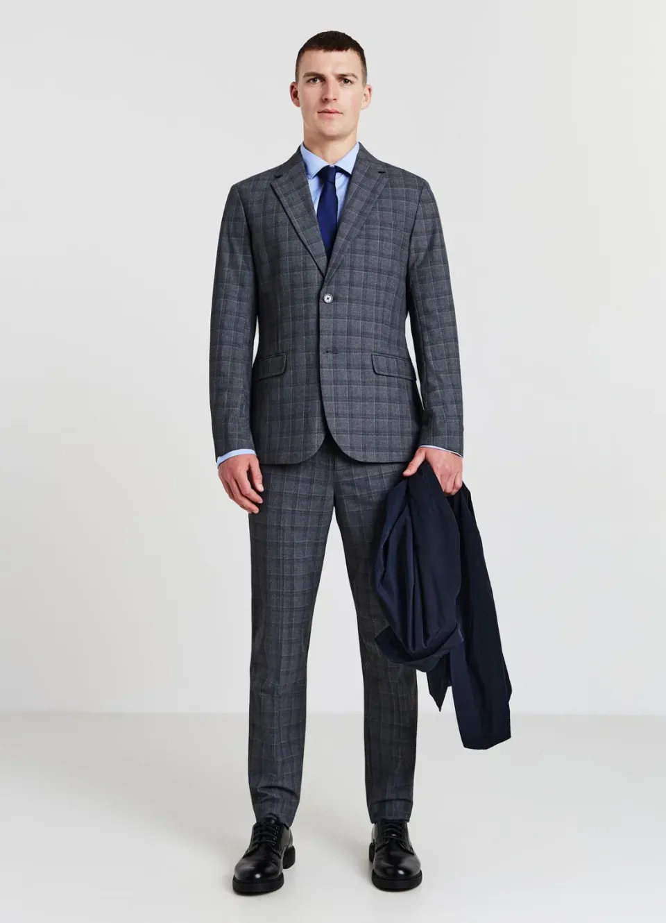 Calliope veste monopetto carreaux homme bureau