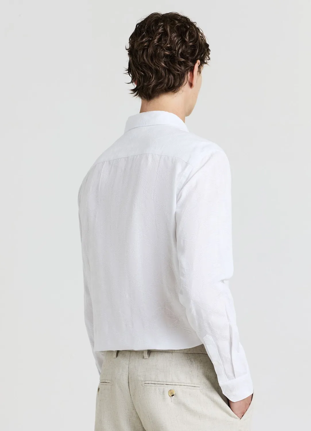 Calliope chemise devoré coton homme taille L