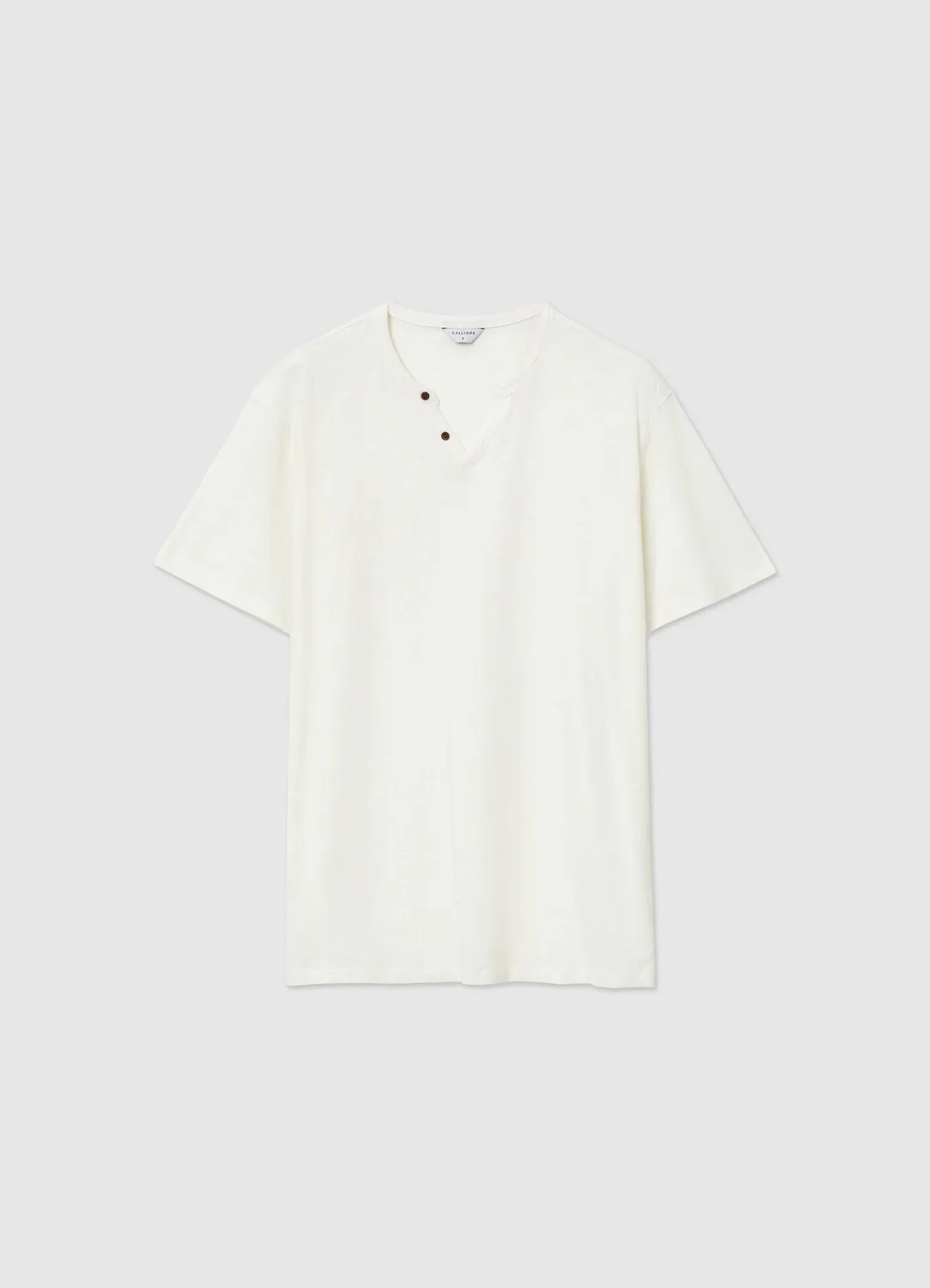 Calliope T-Shirt Serafino Col Boutonné Homme Taille L