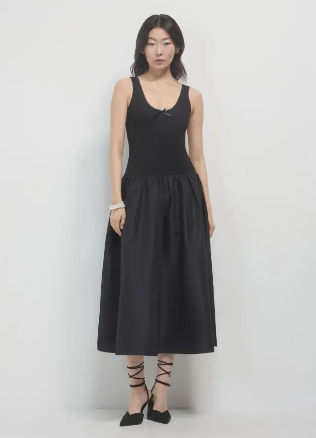 Calliope robe longue femme bretelles évasée