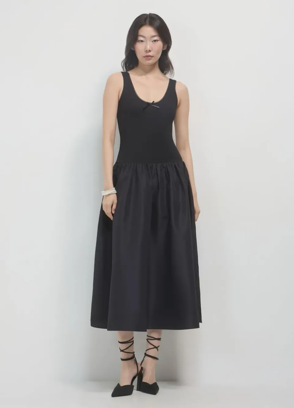 Calliope robe longue femme bretelles évasée