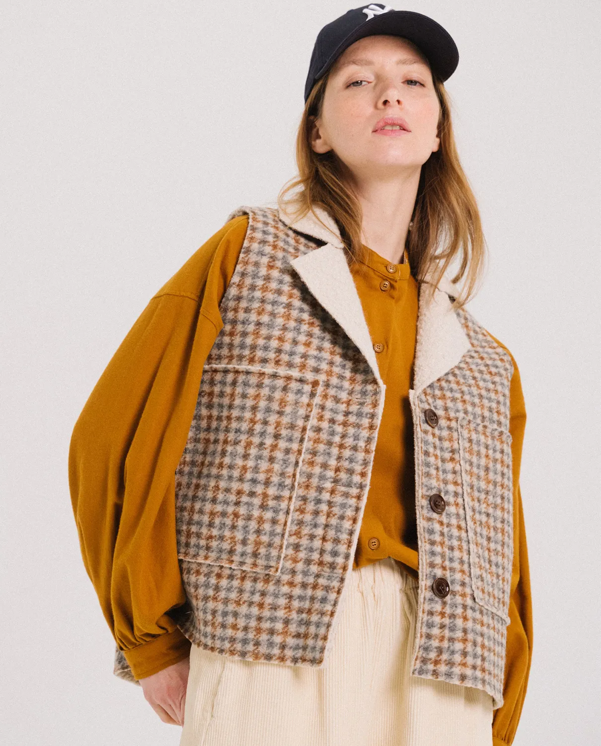 Tinsels Fissa gilet Island lainage fourrure