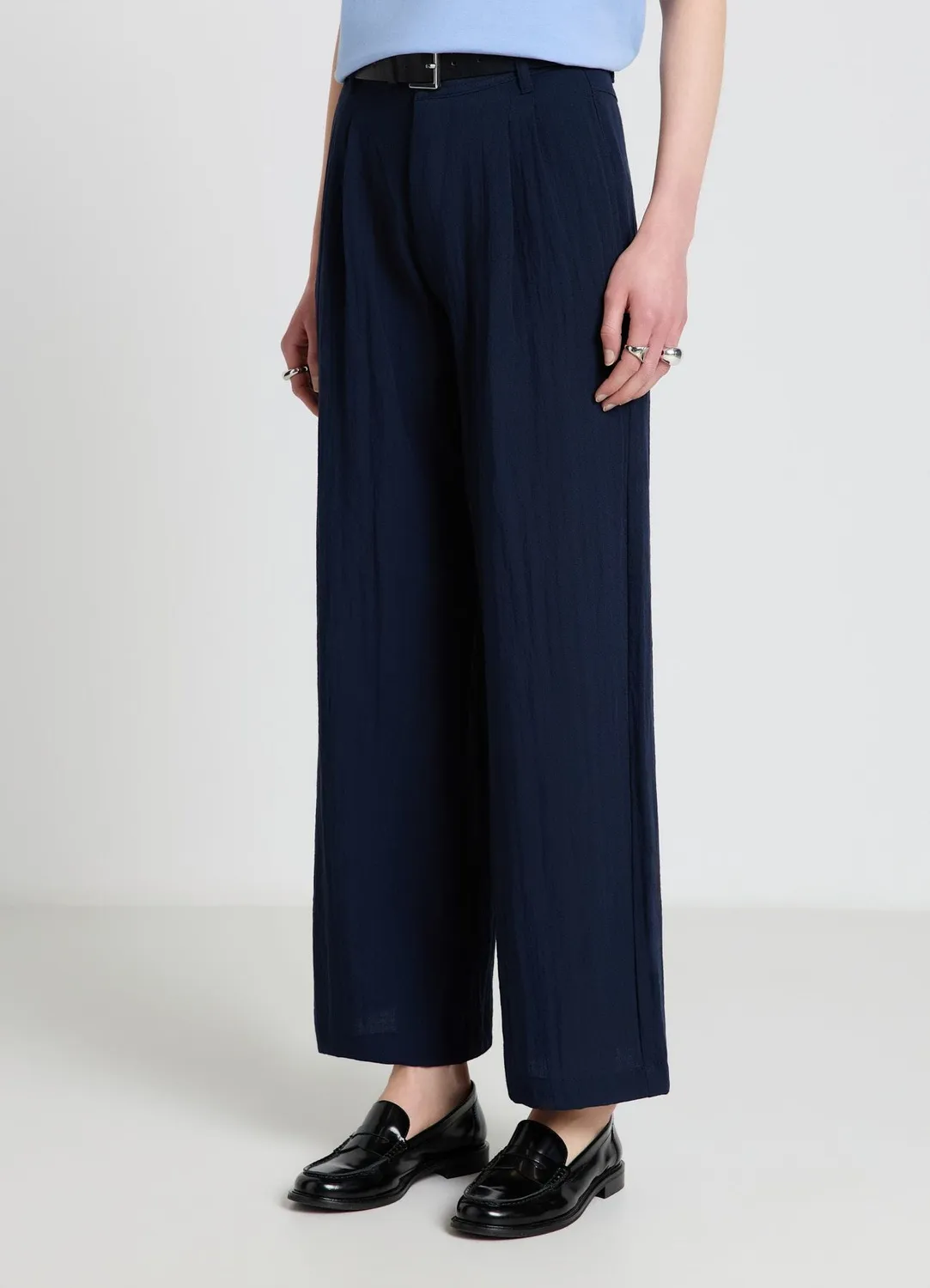 Calliope pantalon palazzo femme taille haute