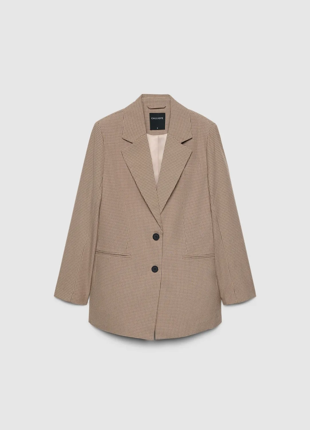 Calliope blazer carreaux femme M 2 boutons