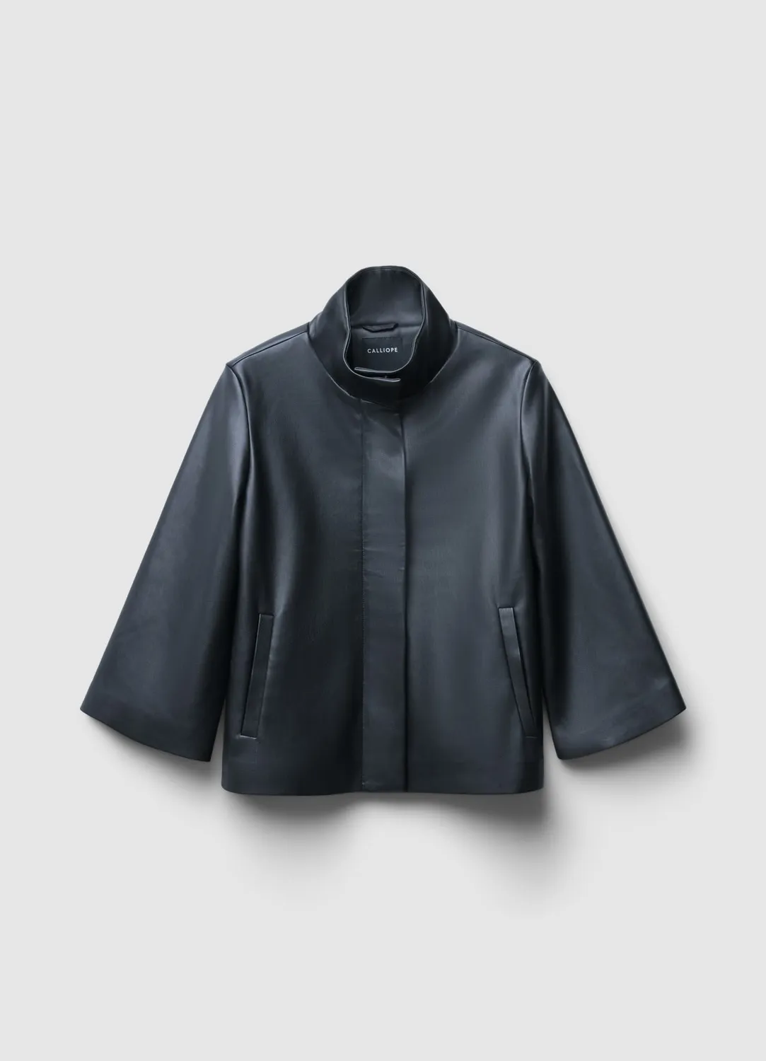 Calliope blouson effet cuir femme col montant