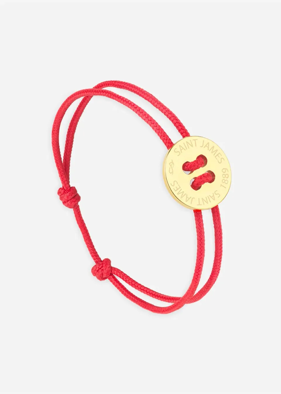Saint James x Le Vent bracelet or rouge mixte