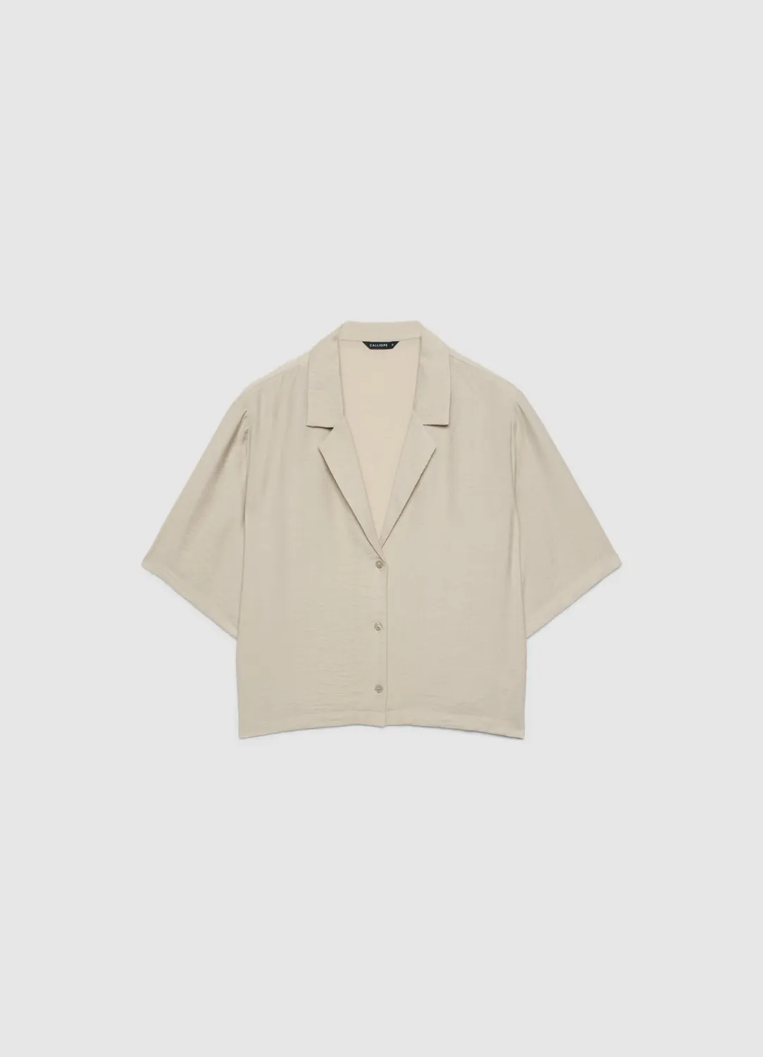 Calliope Chemise col revers chemise femme manches courtes