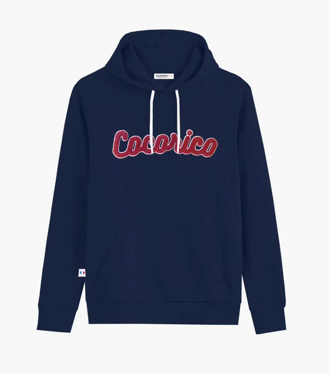Cocorico Marine La Bouclette sweat capuche coton