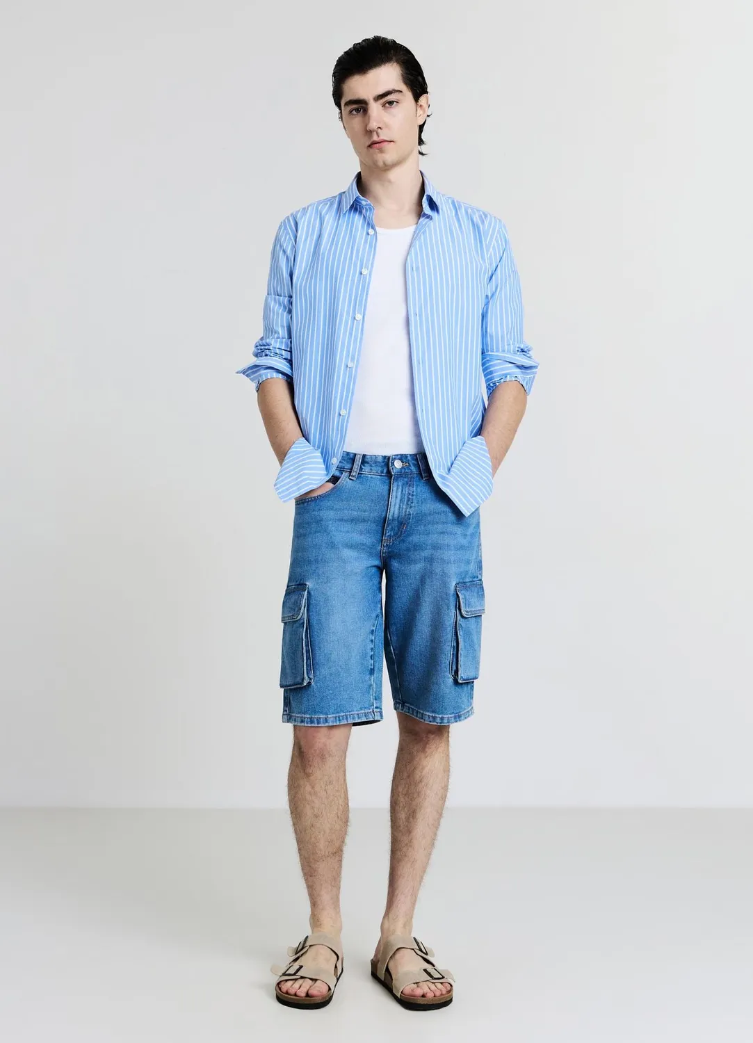 Calliope short cargo denim homme regular