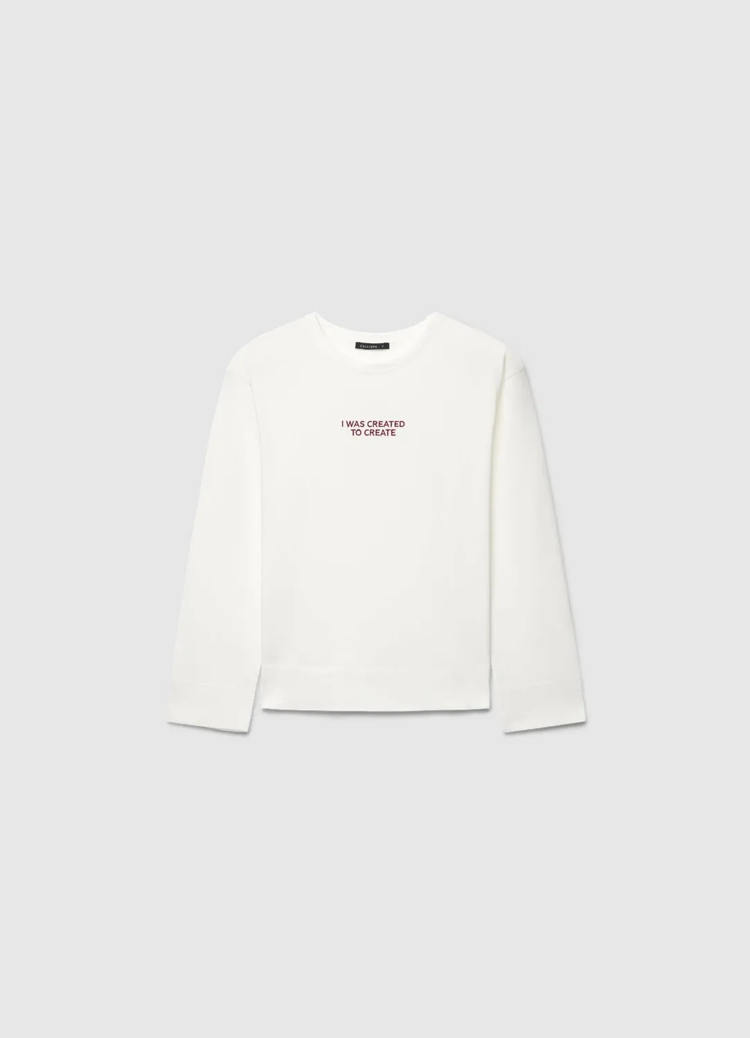 Calliope t-shirt manches longues brodé femme écriture