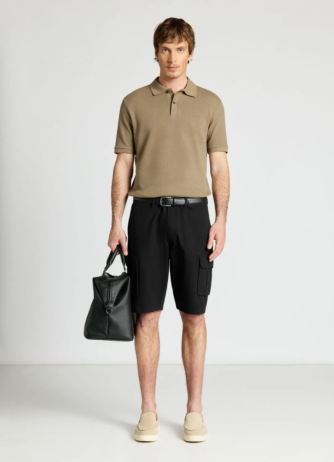 Calliope shorts cargo bermuda homme poches plaquées