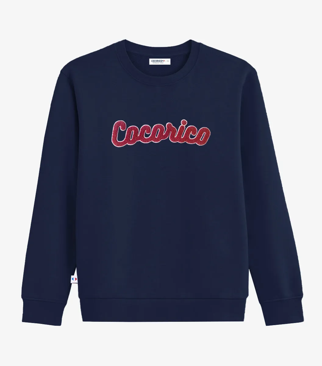 Cocorico Bouclette sweat homme marine coton