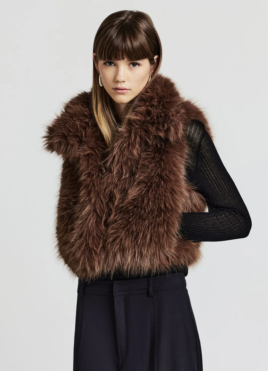 Calliope gilet effet fourrure femme
